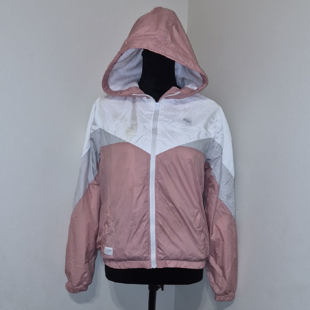 Abercrombie Kids Pink and White Ski Jacket